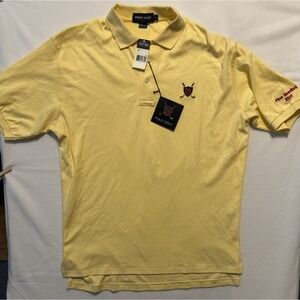 VTG NWT Polo Golf Ralph Lauren Men's Large "Pine Needles 2001" Cotton Golf Polo